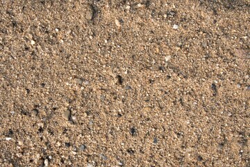 Sand ground texture. Sand and stones ochre ground background texture