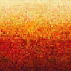 Vibrant abstract mosaic pattern in warm hues of orange and red, creating a dynamic and energetic atmosphere.
