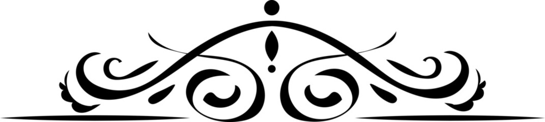 Vintage divider. Vector illustration.