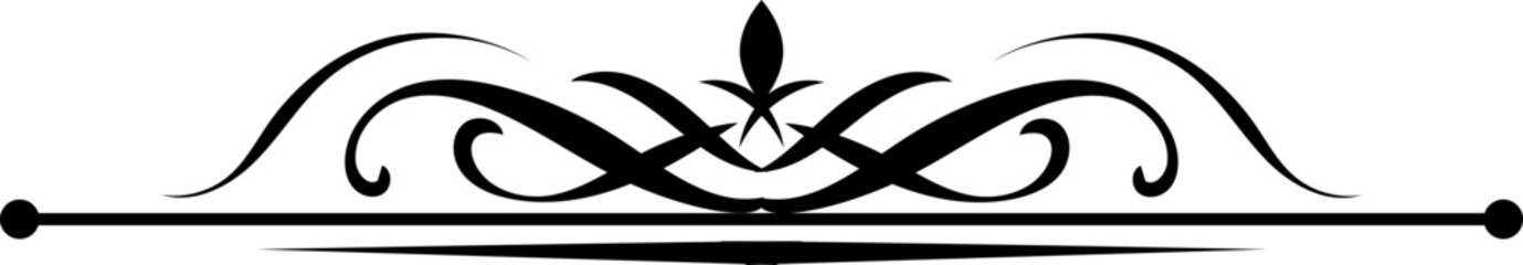 Vintage divider. Vector illustration.