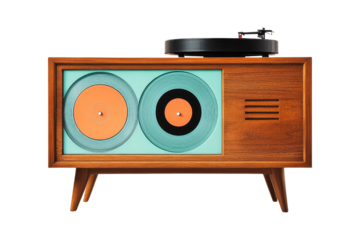 Vintage record player display home interior product photography cozy environment artistic viewpoint