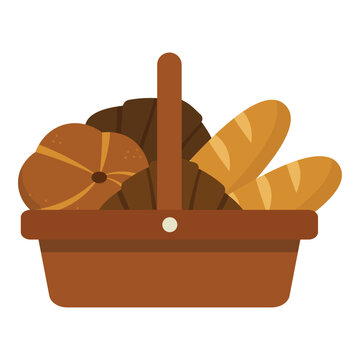 Bakery Bread Basket Illustration - 12