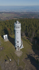 Observation tower on Mount Wielka Sowa, Sowie Mountains, Poland © PRO Balance