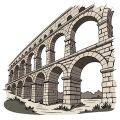Vector illustration of the Colosseum in Rome, Italy, showcasing its iconic architecture and historical significance.