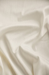 Fototapeta premium Christmas Winter Decoration with Frosted White Feather on Soft Fabric and Golden Bokeh Lights.