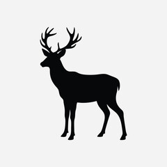 Elk Silhouette Vector