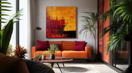 High-end abstract art with bold patterns and vibrant textures, creating a unique and marketable masterpiece