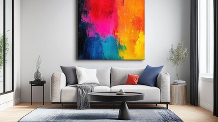 High-end abstract art with bold patterns and vibrant textures, creating a unique and marketable masterpiece