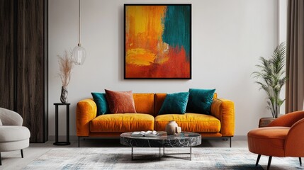 High-end abstract art with bold patterns and vibrant textures, creating a unique and marketable masterpiece