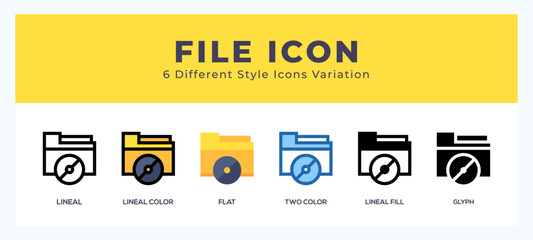 File set of vector icon. For web. and mobile app