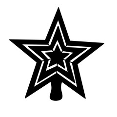 Obraz premium star decoration for christmas tree