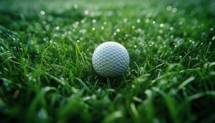 Fototapeta premium Close-up shot of a golf ball