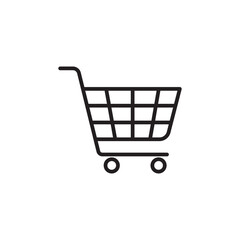 Shopping thin line vector icon.