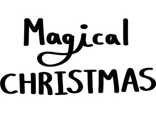 Magical Christmas calligraphy