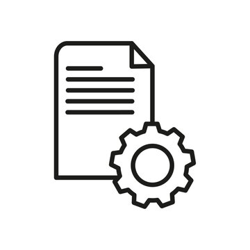General Terms Icon Simple thin line flat symbol