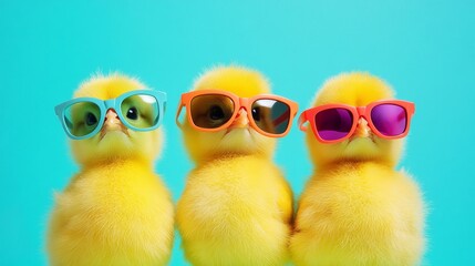 Yellow chicks.