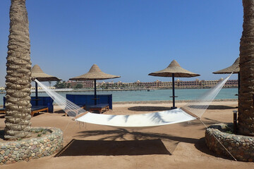 Egypt beach in the Hurghada