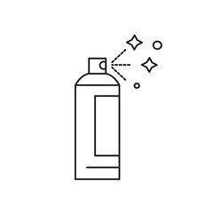 Paint aerosol can icon Simple thin line flat symbol