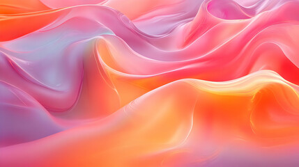 Obraz premium Abstract Background Image: Pink and Orange Waves