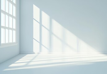 Obraz premium Empty Room with Sunlight and Shadows