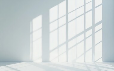 Obraz premium Elegant Empty Room with Sunlight Shadows