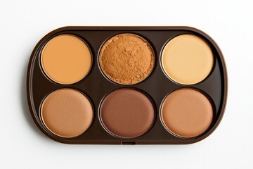 Six Shades of Creamy Foundation in a Makeup Palette for Beauty
