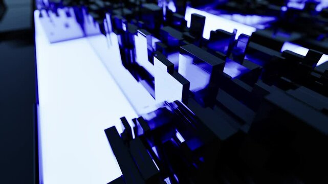 3d render abstract technology background