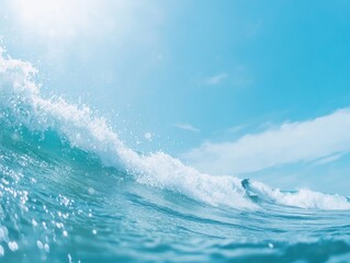 Stunning Ocean Wave with Surfer