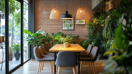 Obraz premium The Modern Dining Room Oasis