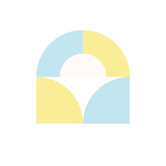 Pastel Bauhaus Pattern