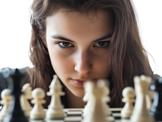 Female Chess Champion Faces Off Against AI in Thrilling Match: A Showcase of Human Skill vs. Artificial Intelligence in a Battle of Strategy and Intellect