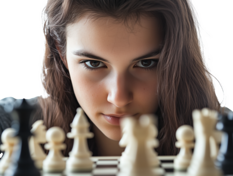 Female Chess Champion Faces Off Against AI in Thrilling Match: A Showcase of Human Skill vs. Artificial Intelligence in a Battle of Strategy and Intellect