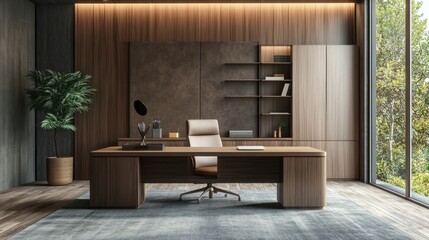 Fototapeta premium Luxury Modern Executive Office Design