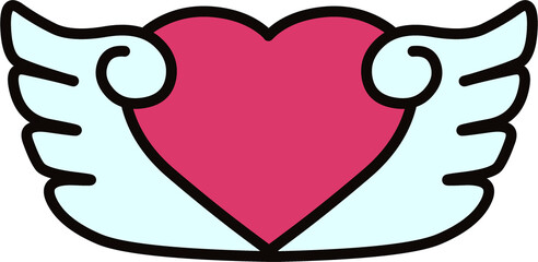 heart with wings