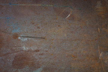 Metal rust and dirty on steel plate.
