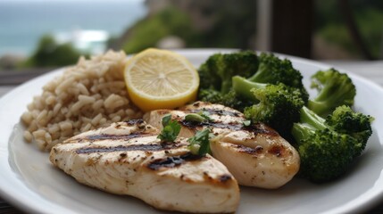 Grilled Fish with Brown Rice and Broccoli: A Delicious and Healthy Meal