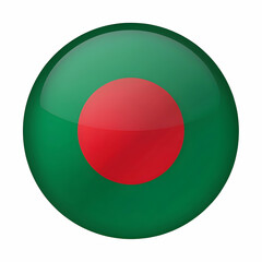 Bangladesh flag on white background