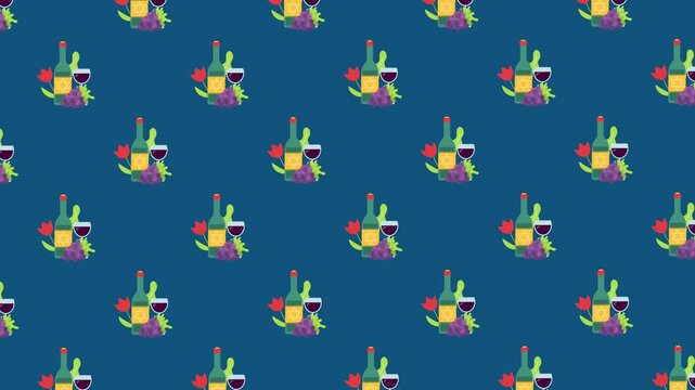 Happy Passover Animated Loop Background