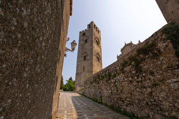 The Bell tower of the Real Cathedral of Erice (also Real Church Madrice Insigne Collegiata), better...
