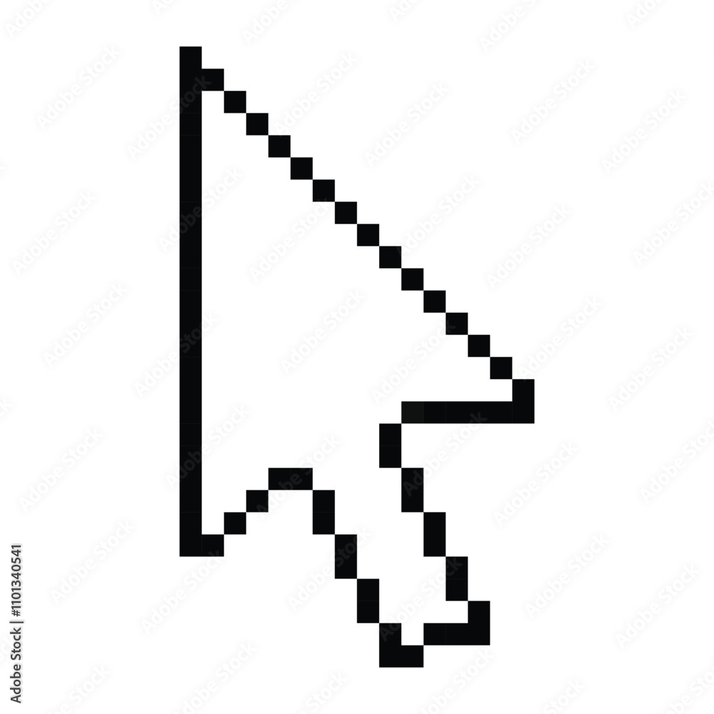 Poster pixel computer mouse click pointer cursor arrow. mouse cursor arrow. pointer arrow. cursor icon
