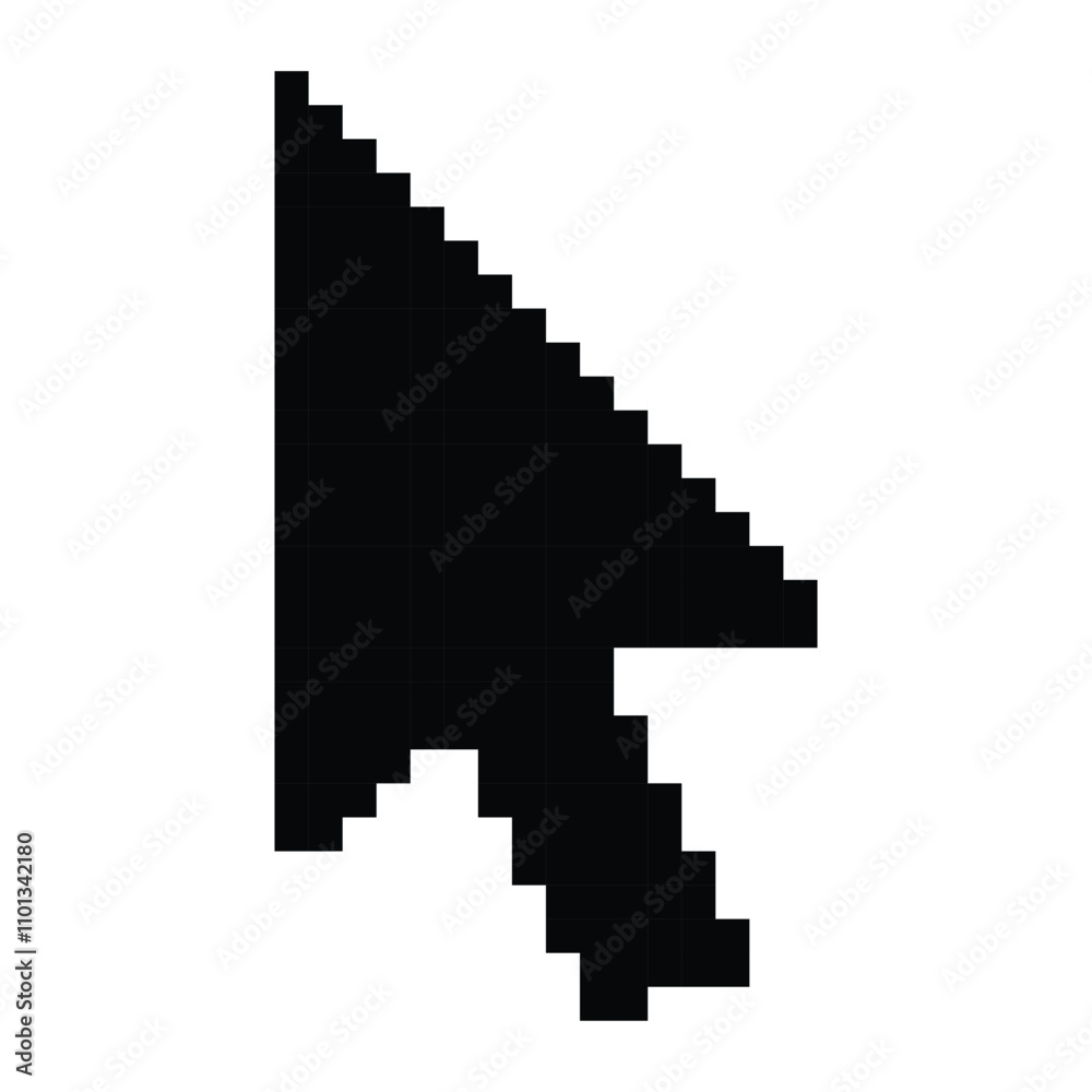 Poster pixel computer mouse click pointer cursor arrow. mouse cursor arrow. pointer arrow. cursor icon