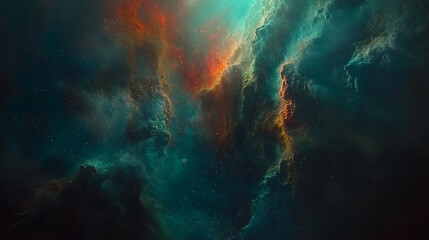 Obraz premium Colorful space galaxy cosmic nebula and stars background