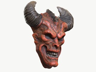 Demonic Horned Skull Mask