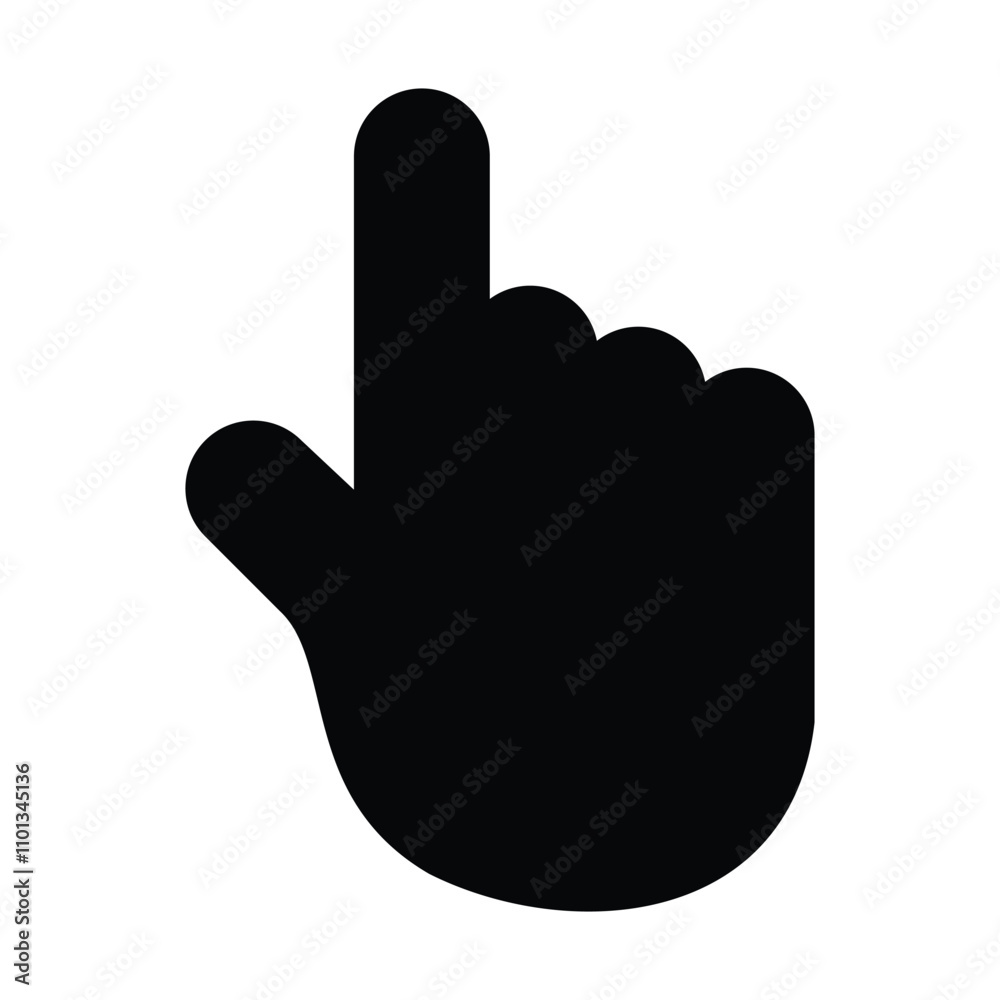 Poster hand cursor icon. hand clicking icon. finger cursor icon. cursor icon. vector hand pointer