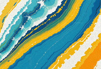 Abstract background in Ikat technique . Printable pattern for wall decorations.