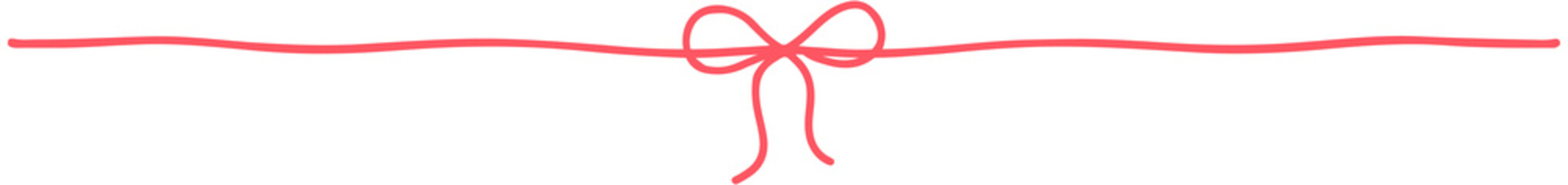 Hand drawn Bow knot border
