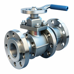 ball valves on white background