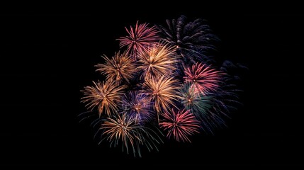 Fireworks color exploding. Generative AI