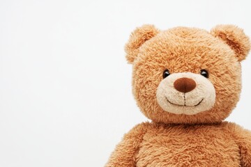 Adorable teddy bear with a friendly smile, perfect for children's decor or gifts.