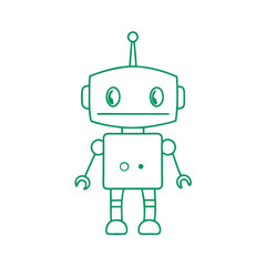 Robot line icon